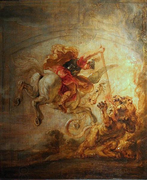 Peter Paul Rubens Bellerophon, Pegasus and Chimera